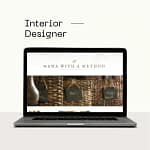 laptop computer showing website